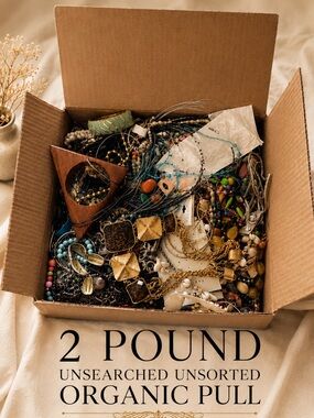 2 LB Unsearched Unsorted Jewelry Lot | Organic Pull Bulk Reseller Treasure Mix
